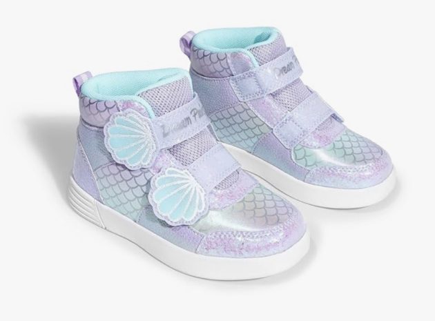 Girls Shoes Toddler Sneakers Kids High Top Shoes with Hook and Loop 